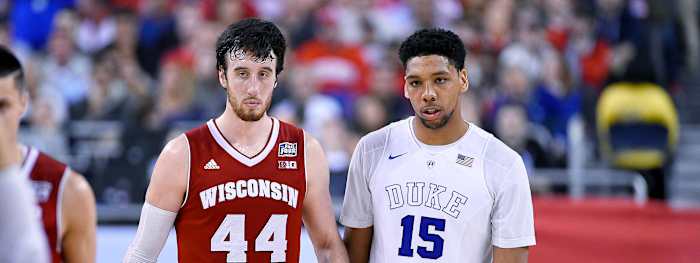 College basketball all decade team Duke Wisconsin